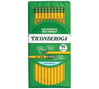 Dixon Ticonderoga Boîte à crayons en bois # 2 Pack of 96 jaune