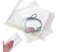 DIY-24H Lot de 100 sachets en cellophane transparents - 87 tailles au choix - Avec fermeture adhésive - 80 x 100 mm