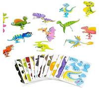 DIY 3D Creative Insect Paper Jigsaw Puzzle, 30PCS Smart 3D Assembly Challenge Insect Puzzle DIY Crafts Gifts, Créer Librement, Assemblage sans Effort(Dinosaurs)