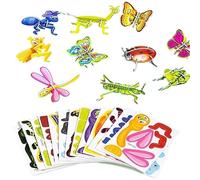 DIY 3D Creative Insect Paper Jigsaw Puzzle, 30PCS Smart 3D Assembly Challenge Insect Puzzle DIY Crafts Gifts, Créer Librement, Assemblage sans Effort(Insects)