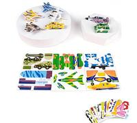 DIY 3D Creative Insect Paper Jigsaw Puzzle, Educational 3D Cartoon Puzzle, Cartoon Puzzles, Educational Toy for Activity, Classroom & Family Fun (25 Aeroplanes)