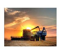 DIY 5D Broderie Diamant Kit Complet Moissonneuse-Batteuse 25x30cm Peinture par numéro Diamond Painting Adultes Enfants Cristal Strass Point de Croix Diamant Arts Craft pour Home Décoration Murale