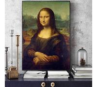 DIY 5D Diamant Peinture Broderie Art du diamant,Leonardo Da Vinci la Mona Lisa sourire peinture à l'huile sur toile affiches et impression photo murale Art célèbre pour salon Cuadros