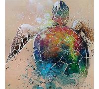 DIY 5D Diamant Peinture Kits de Forage Complet,Tortue Colorée 20x20cm Diamond Painting,Kit de Peinture Diamantée DIY Pour Enfants, Broderie Diamant Point de Croix pour Home Décoration Murale