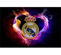 DIY 5D Diamant Peinture Kits maison royale Madrid Point De Croix Broderie Cristal Strass Point Croix Diamond Painting Adulte Enfant Art Broderie Puzzle Mural for Home Salon Décor 30x40cm