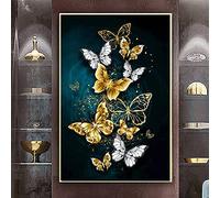 DIY 5D Diamant Peinture Kits,papillon grande taille Diamond Painting Strass Complet Chambre Complete Adulte Arts pour La Maison Décoration Murale Cadeau d'images de mosaïque 30x70cm