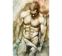 Txier DIY 5D Diamant Peinture Kits pour Adultes Homme Sexy Complet Diamond Painting Kit Point de Croix Peinture Diamant Broderie Arts Crafts pour La Maison Décoration Murale Cadeaux 30x40cm/12x16inch