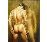 DIY 5D Diamant Peinture Kits pour Adultes Homme sexy Complet Diamond Painting Kit Point de Croix Peinture Diamant Broderie Arts Crafts pour La Maison Décoration Murale Cadeaux 40x50cm/16x20inch