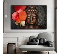 DIY 5D Diamant Peinture Kits,statue de Bouddha grande taille Diamond Painting Strass Complet Chambre Complete Adulte Arts pour La Maison Décoration Murale Cadeau d'images de mosaïque 50x120cm