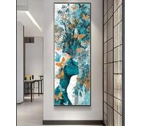 DIY 5D Diamond Painting Adulte XXL, 55x155 cm papillon Peinture Diamant avec Rond Strass, Personne Diamond Painting Enfant & Débutants, Créatif Broderie Diamant pour Décoration Murale Moderne Maison