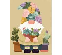 DIY 5D Diamond Painting Arts Kits pour Adulte, Elfe De NoëL Charnue Diamond Art Kits Full Drill Cristal Images Peinture Point Croix Diamant Painting Débutants Home Wall Decor Cadeau 20x30cm hJ6-783