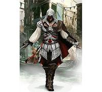 DIY 5D Diamond Painting Full Kits,Assassin's Creed Diamond Painting Crystal Rhinestone Embroidery Diamond Pictures for Kids and Adult,Diamond Arts Craft Gift for Home Wall DecorSquare Drill 40x50cm