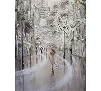 DIY 5D Diamond Painting Kit Fille de la rue Peinture Diamant Kit pour Adultes Enfants Point De Croix Broderie Diamant Art, pour la décoration à la Maison/Salon/Chambre/Bureau Square Drill 50x60cm