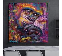 DIY 5D Diamond Painting Kit, Gorille Complte Foret Diamant Peinture pour Adultes Strass Diamant Broderie Point De Croix Art Salon Stickers Muraux Décor à La Maison 30x40cm Y3591