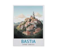 Diy 5D Diamond Painting Kits,Bastia Affiche de voyage, Haute-Corse,Diamond Painting Kits pour Tableau Decoration Murale Salon Broderie Diamant kit Complet(40 x 50 cm/15.74 x 19.68 pouces)-HB92