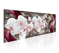 DIY 5D Diamond Painting kits Grande Taille Foret Complet Diamant Peinture Belle Orchidée Rouge Blanc Strass Broderie Point Croix Peinture par numéro Décoration Murale Round Forage 50x150cm H1224