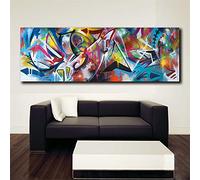 DIY 5D Kit Diamond Painting Grand Format Art abstrait Full Drill Broderie Diamant Kit Complet Strass Point De Croix Peinture Diamant Artisanat Salon Chambre Décoration Murale (30x90cm/12x36inch)