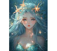 Diy 5D Kits De Broderie Diamant Peinture Au Diamant De Fille De Conte De Fées Dream Girl 5D Kits De Dessin Et De Peinture Au Diamant,Perceuse Ronde Complète Créez Votre Propre Peinture Au 40x50cm
