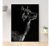 DIY 5D Peinture Diamant Broderie Kits Complet,Loup Diamond Painting Grande Point de Croix dot Cristal strass Toile Artisanat Image pour mur décor for Home Wall Decor Gifts 40x80cm