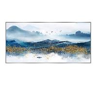 DIY 5D Peinture Diamant Broderie Kits Complet,paysage Diamond Painting Grande Point de Croix dot Cristal strass Toile Artisanat Image pour mur décor for Home Wall Decor Gifts 50x140cm