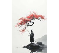DIY 5D Samouraï japonais Diamond Painting Kit for Adults, Large Full Diamond Embroidery Pasted Crystal Rhinestone Cross Stitch Handmade Puzzle Mosaic Art Craft Home Wall Decor Gift 70x100cm