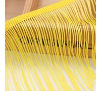 DIY Accessoires manuels, décalcomanies de couture, ruban de dentelle avec pompons en polyester de 10 mètres et 15 cm pour coudre des robes de danse latine, des travaux manuels, des vêtements et des