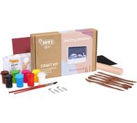 Diy Air Dry Magnets Kit D'artisanat Pour Fabriquer Des Aimants Avec De L'argile Blanche Séchée À L'air + Peintures Et Outils (2702)