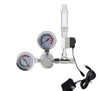 DIY Aquarium CO2 Regulator Non-return Bubble Counter Independent Solenoid Valve Kit Fish Tank CO2 Pressure Reducing Valve(W21.8-AU plug)