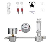 DIY Aquarium Générateur de CO2 Kit avec Compteur de Bulles, Clapet Anti-retour et Manomètre pour Plantes Aquatiques
