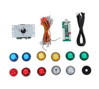 DIY Arcade Game Joystick Set USB Computer Chip Control Panel for PS3/PC Gamepad Button with Light