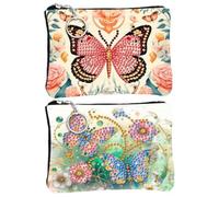 DIY Art Dot Card Pack Pouch (Flower Butterfly)