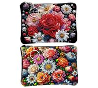 DIY Art Dot Card Pack Pouch (Gemstone Flower)