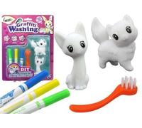 DIY Art Set Chaton Figures 2 pièces Marqueur Pinceau