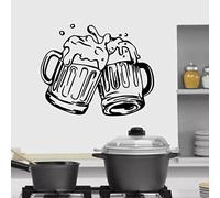 DIY Autocollants muraux Bière à la mode Autocollant Décoratif Décor À La Maison Stickers Muraux 43x53cm Stickers muraux enfants Mural pour Maison Chambre