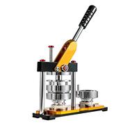 DIY Badge Maker Press Machine 25-75MM Badges Set Avec 100Pcs Bouton Pièces + Cercle Cutter, Badge Button Maker Machine(37MM 100Pcs-Button)