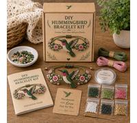 DIY Beaded Bracelet Making Kit, 3D Animal Making Kit (Hummingbird)