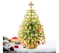 DIY Beaded Christmas Tree - Kit Colorful DIY Crafts Holiday Decoration | Beaded Christmas Tree Kit | DIY Colorful Seasonal Tabletop Centerpiece | Christmas Beading Kits | for Living Room Bedroom Off