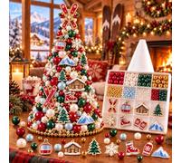 DIY Beaded Christmas Tree Kit for Adults, Christmas Home Decor Gift (#T) | 3D DIY Crystal DIY Beaded Christmas Tree Making Kit,Holiday Craft Set with Colorful Beads&Angel Tree Topper for Craft Lovers