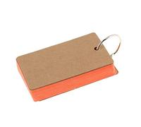 DIY Blank Kraft Papier Note Papier Cartes De Visite Vocabulaire Mot Carte Message Carte pour Mariage Usage Quotidien 1 PCS Orange Robuste et ÉconomiqueOpération facile