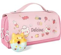 Diy Blanko Trousse De Toilette De Voyage, Trousse En Tissu À Peindre, Sac De Maquillage, Sacs À Peindre Pour Enfants, Trousse D'école Pour Travail, École, Voyage, 21 X 12 Cm