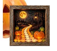 DIY Boîte À Souvenirs Halloween Lumineuse 21,6 x 21,6 cm En Bois Lumineux