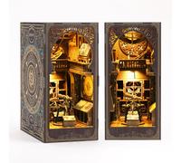 DIY Book Nook Kit: Booknook Maison de Poupée Miniature avec Meubles avec lumière LED, Puzzle 3D en Bois, Serre-Livres d'art Kits de modèles pour Adultes à Construire (Musée Astrologique)