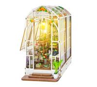 DIY Book Nook Kit Miniature avec Meubles & Lampe LED | Modèle Maison Puzzle 3D Bois - Décoration Bibliothèque 1:24 Chambre Créative pour Adultes Cadeaux