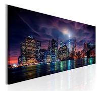 DIY Bricolage Diamond Painting Kits, New York Dark City 5D Peinture Diamant Artisanat Strass Point Croix Painting Kit Complet pour Adultes, Enfants, Décoration Intérieur Square Drill, 50x70cm