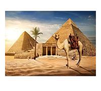 DIY Bricolage Diamond Painting Kits, Pyramides d'Egypte 5D Peinture Diamant Artisanat Strass Point Croix Painting Kit Complet pour Adultes, Enfants, Décoration Intérieur Round Drill, 30x40cm