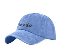 DIY Broderie Hop Trucker Femmes Chapeau Baseball Hommes Soleil Casquettes de baseball, bleu ciel, Taille unique