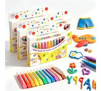 DIY Bubble Popcorn Drawing Pens, Magic Puffy Pens with Puffy Paint，4SETS：B