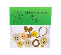 DIY Button Christmas Ornament Kit - Handmade Tree Decoration, Handmade, Button Snowman Craft Kitt, Christmas Ornament Craft Kit For Parties Windowsills Garden Lawn Porch Outdoor Courtyard Patio