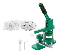DIY Button Maker 25mm / 32mm 44mm 58mm Badge Making Machine with Absorbable Molds 100PCS Parts + Paper Circle Cutter(25mm set)