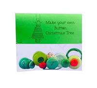 DIY Button Snow Ornament Kit, Fun Christmas Buttons Crafts Making Set With Bonhomme de neige/Père Noël/Ange, DIY Christmas Button Ornament Making Set, Tree Hanging Decorations, Window Ornaments